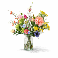 Spring is in the air - Zijden boeket - Zijden bloemen boeket - Boeket kleuren explosie - Groot Zijde boeket - L
