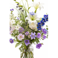 Wild Flowers - Zijden boeket - Zijden bloemen boeket - Boeket wilde bloemen - Groot Zijden boeket - Veldboeket - L