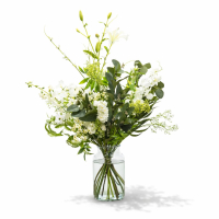 White Nature - Zijden boeket - Zijden bloemen boeket - Boeket - Wit - White - Groot Zijden boeket - L